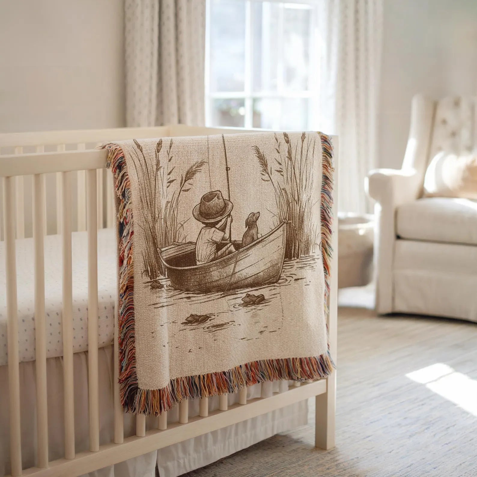 Fishing Baby Blanket Customized Fishing Baby Blanket Boys Fishing Nursery Decor Baby Shower Gift Fishing Theme Baby Blanket
